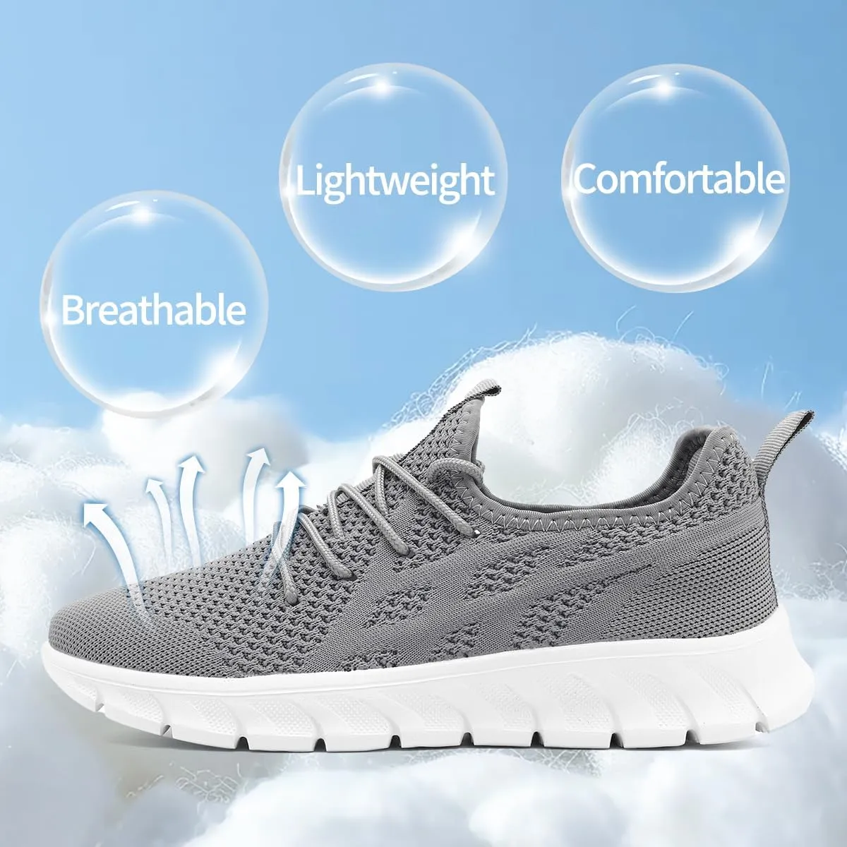 Women's Running Shoes Walking Sneakers Sports Athletic Workout Tennis Gym Casual Fashion Fitness Breathable Lightweight Comfortable Mesh Soft Shoe