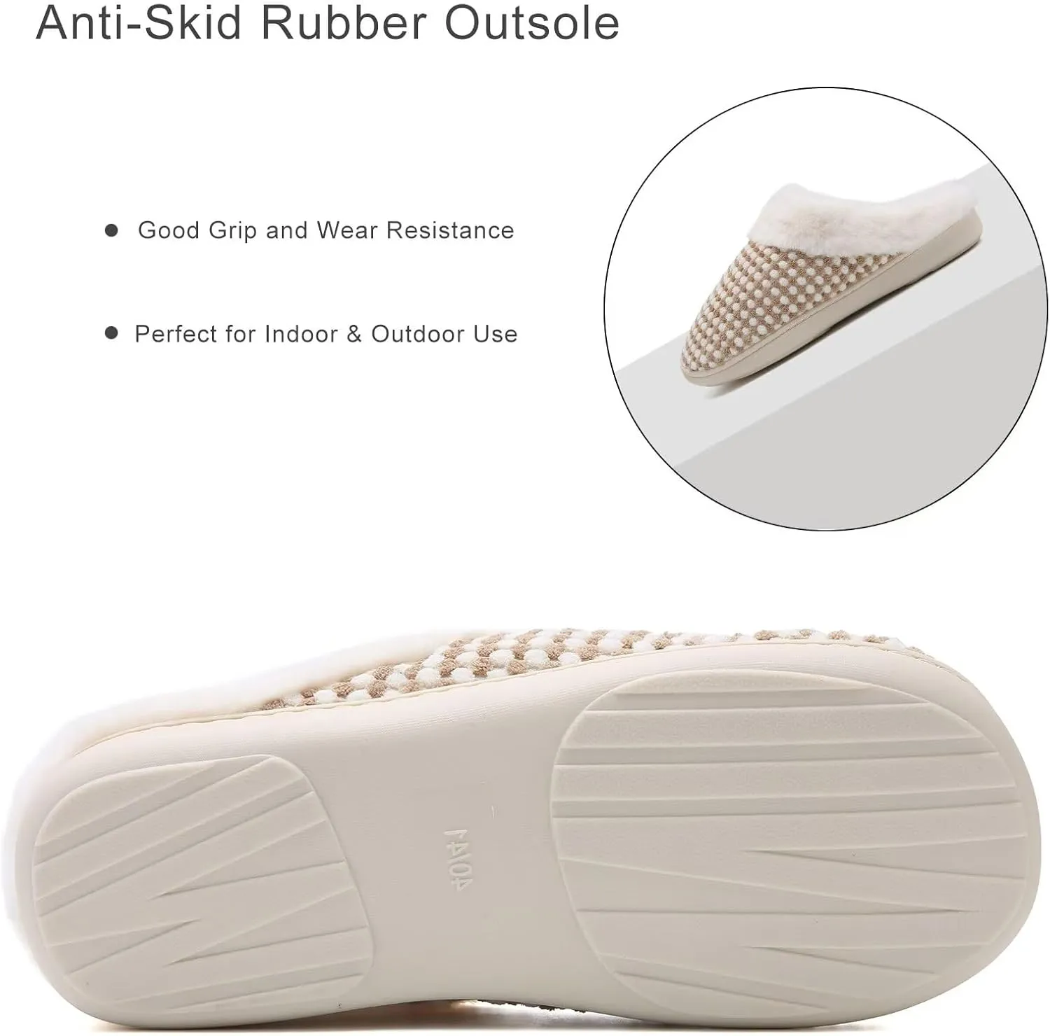YALOX Slippers for Womens Warm Memory Foam Anti-Slip House Shoes Comfortable Cotton Slippers Home Bedroom Shoes Indoor & Outdoor