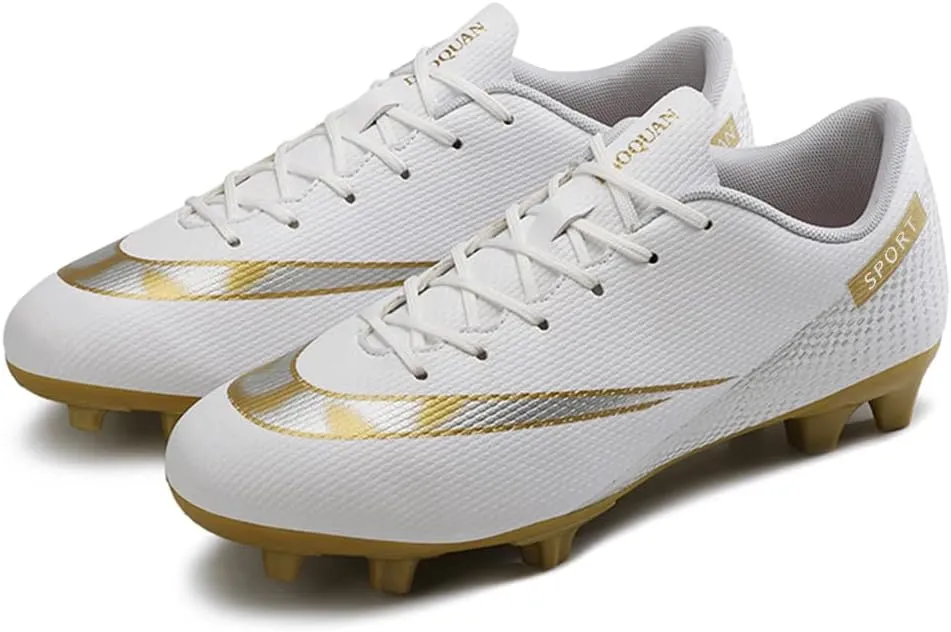 YDVXBE Men's Football Cleats Soccer Shoes Youth Athletic FG Football Shoes Spike Adult Sneaker for Outdoor/Competition/Training